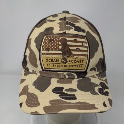 Ocean Coast Southern Outfitters Slideback Trucker Hat Camouflage OS Patriotic
