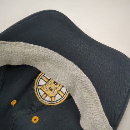 Boston Bruins NHL 47 Cap Black One Size OS Franchise Stretch Fit Hockey Logo Hat