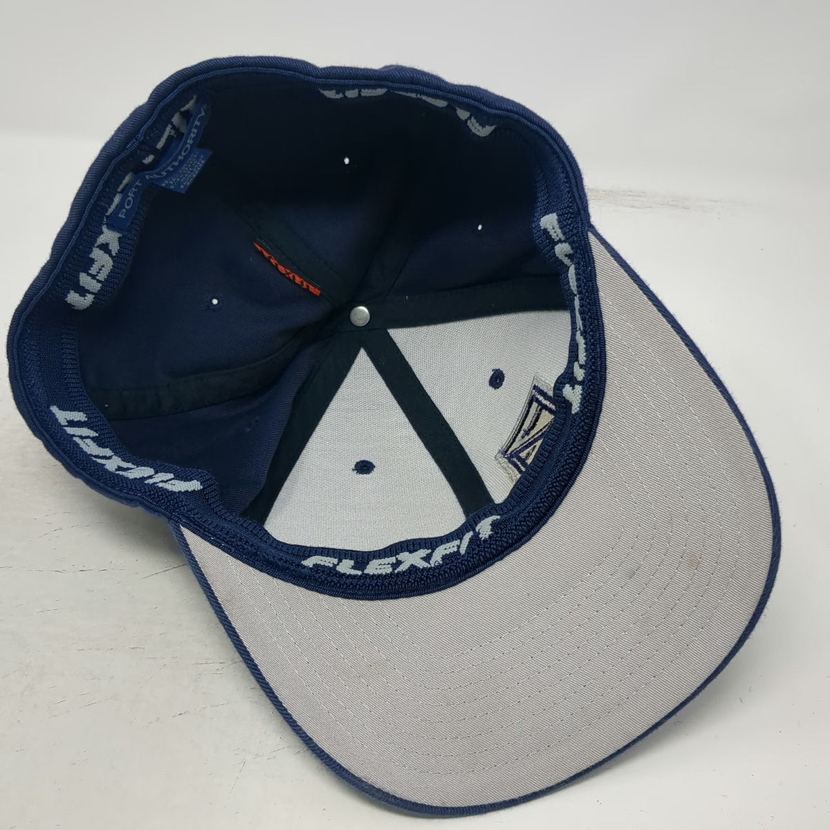 Port Authority Baseball Cap Blue XL Flexfit FA Engineering Logo Stretch Hat