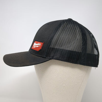 Milwaukee Trucker Hat Black One Size Snapback Mesh Gridiron Patch Workwear Tools