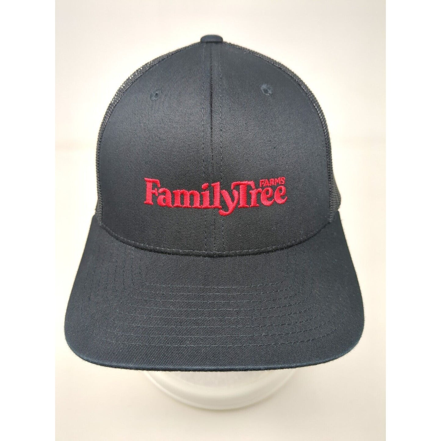 Family Tree Farms Snapback Trucker Hat Black OSFA Mesh Back The Classics Yupoong