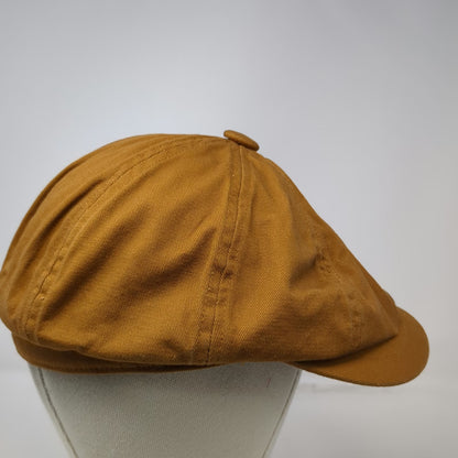 Botvela Newsboy Cap Brown 7 1/8 Cotton Twill 8 Panel Flat Cabbie Gatsby Hat