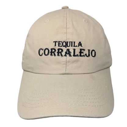 Apollo Men's Slideback Hat Tan Adjustable Tequila Corralejo Embroidered Logo