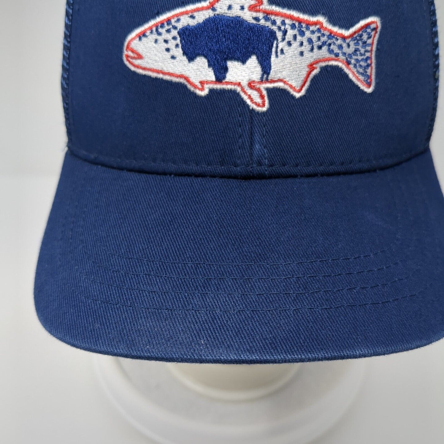 JD High Country Outfitters Jackson WY Snapback Trucker Hat Blue OS Mesh Back