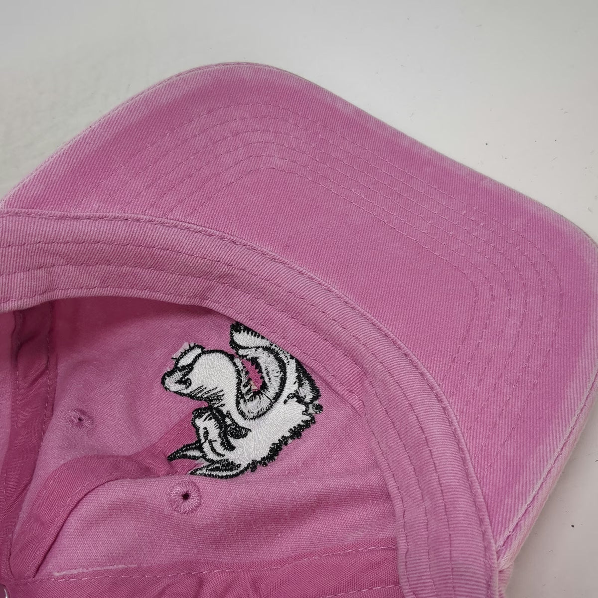 Buyers Products Company Pink One Size Baseball Cap Slideback Hat Wolf Mascot