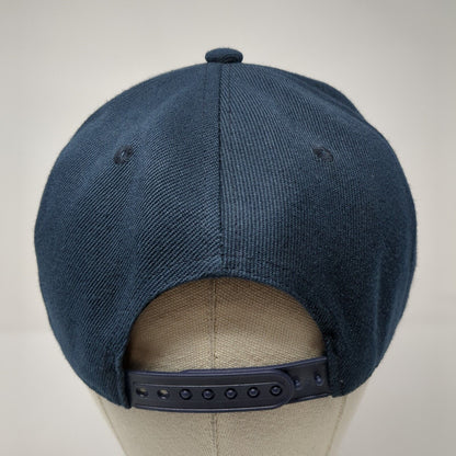 Piecemaker Snapback Hat Blue One Size Adjustable Embroidered 6 Panel