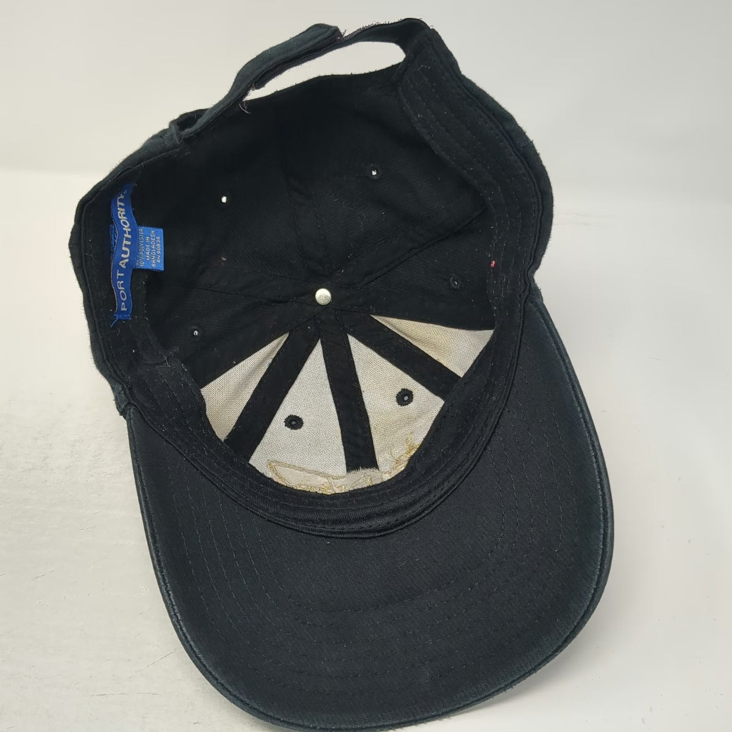 Port Authority Baseball Cap Black One Size Monroe Saints Hat Mesh Strapback