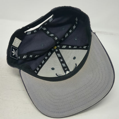 Adidas Snapback Blue One Size Hat Trefoil Logo Embroidered Adjustable OSFM