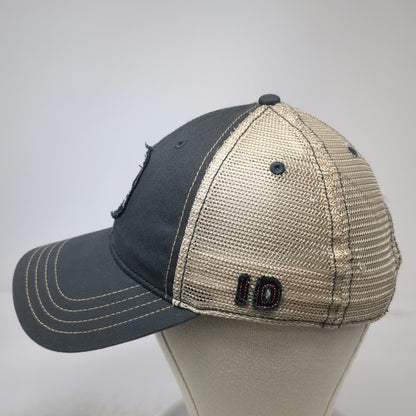 Camp David Trucker Hat Gray One Size Boise Idaho City Trees Patch Snapback Mesh