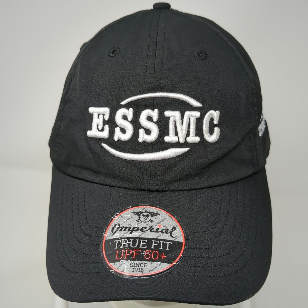 Imperial Baseball Cap Black OSFM ESSMC East Suburban Sports Medicine Hat UPF 50+