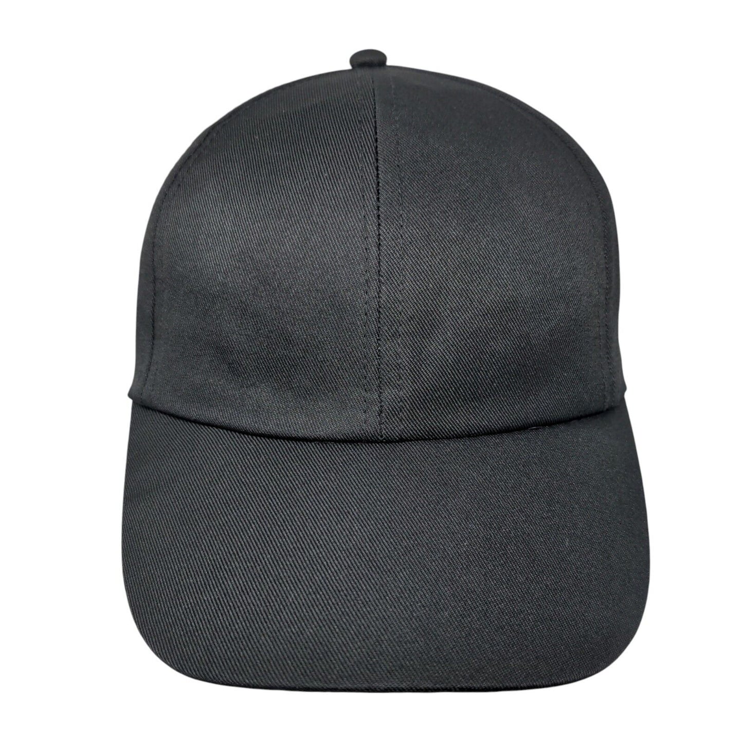 Unbranded Strapback Hat Black One Size Adjustable Blank 6 Panel Solid