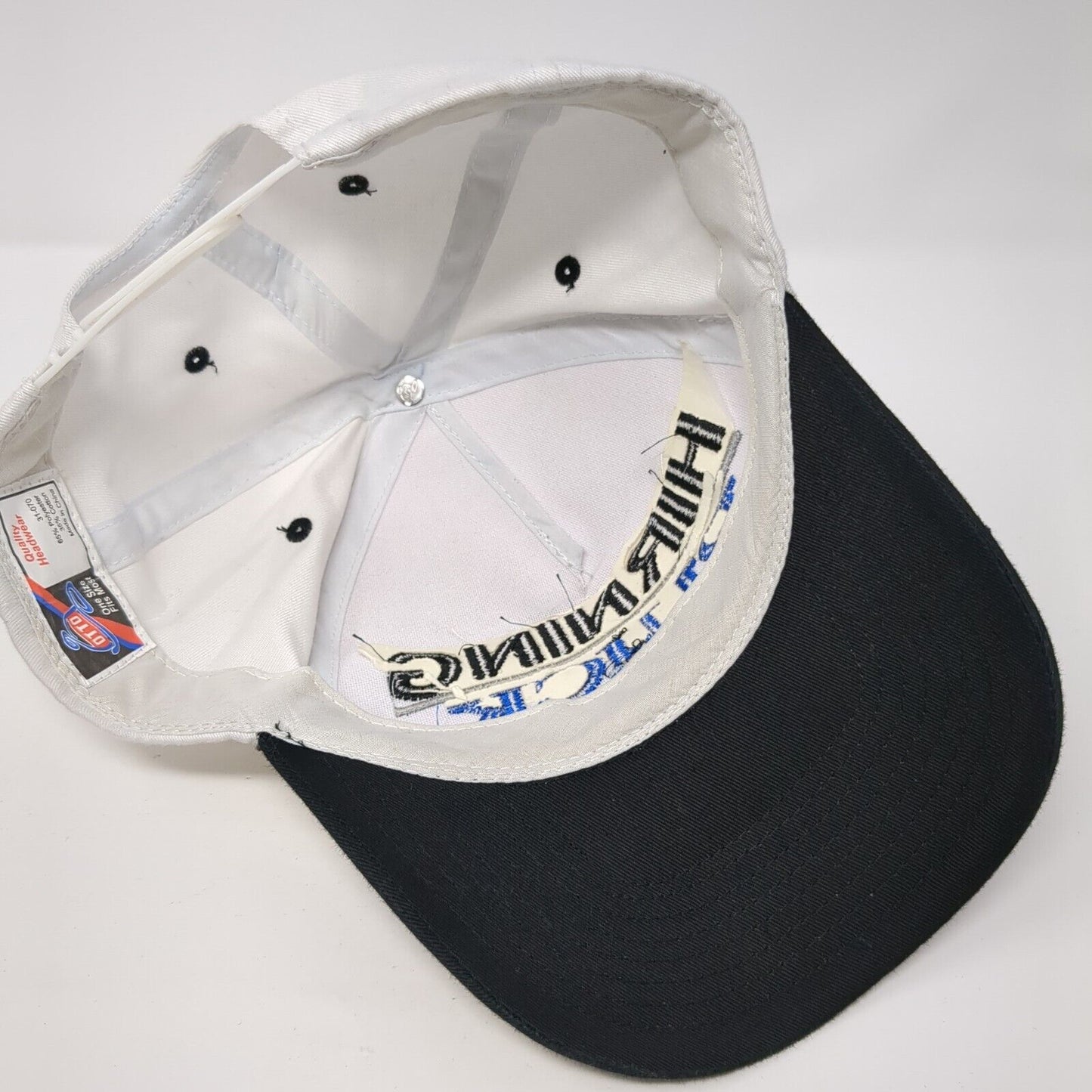 Hirning Buick Snapback Hat White One Size Adjustable Colorblock Otto