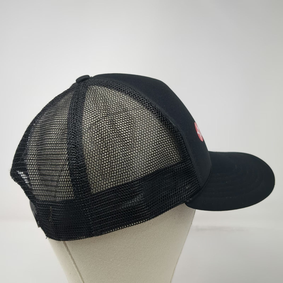 Swingster Trucker Hat Black One Size Havoline Racing Texaco Mesh Snapback
