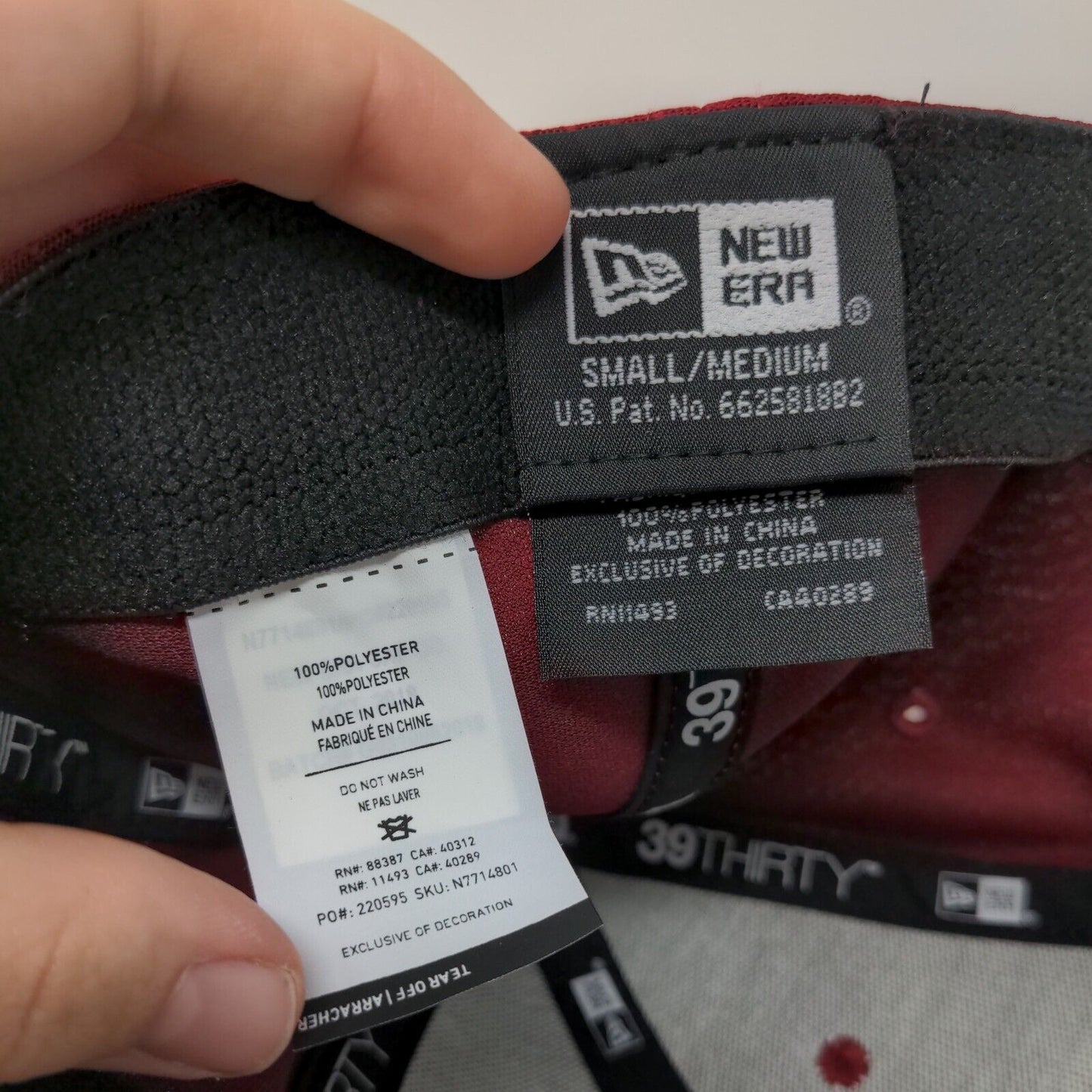 Taylor Made Fitted Hat Red S/M Lightweight 6 Panel Tour Authentic New Era