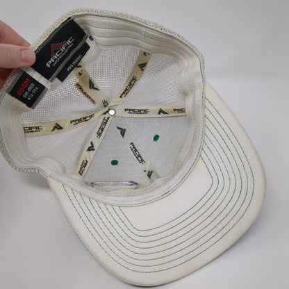 Foothills Fitted Mesh Back Trucker Hat Green 6 7/8-7 3/8 Embroidered