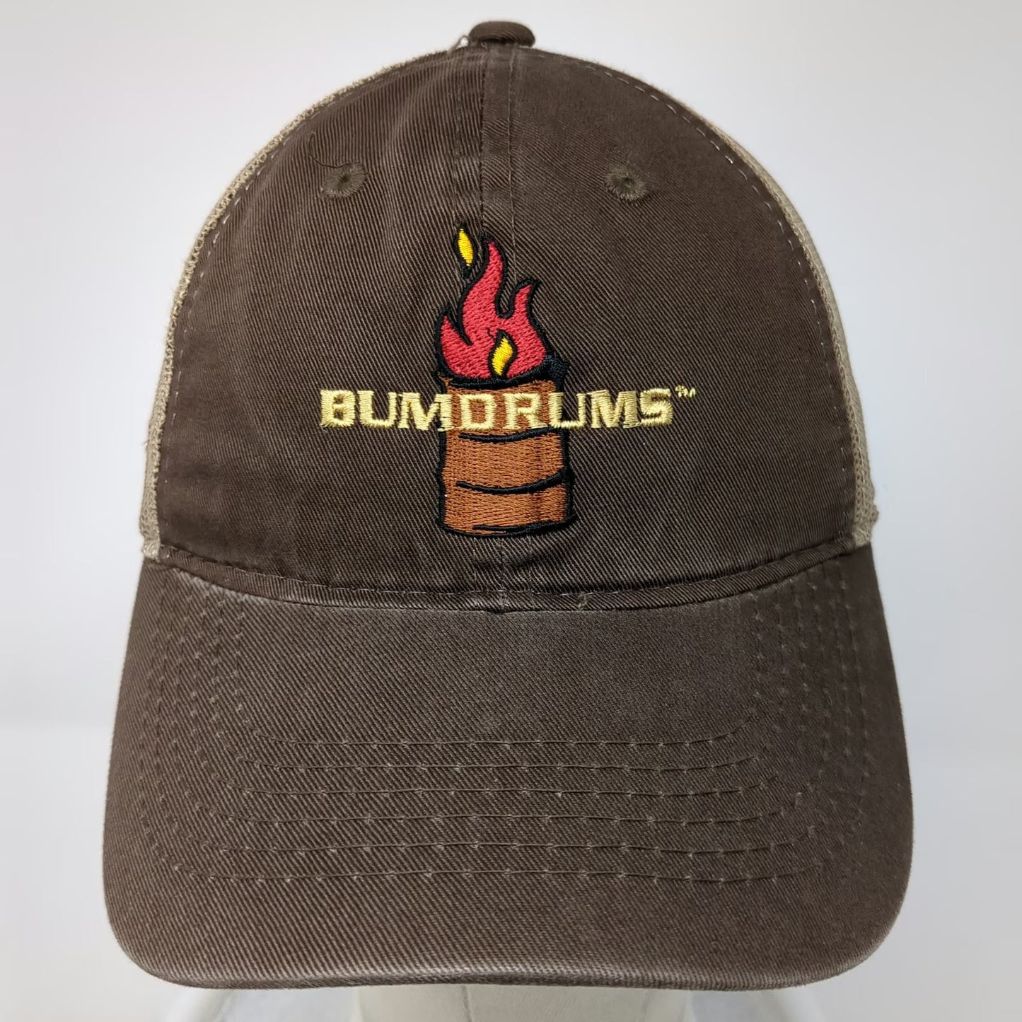 Outdoor Cap Bumdrums Baseball Cap Brown One Size Mesh Back Strapback Hat Flame