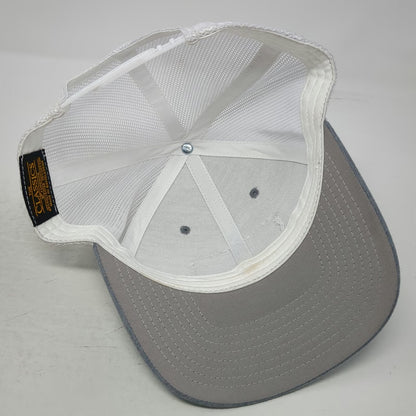 Yupoong Trucker Hat Gray One Size The Truck Stop San Pedro Belize Mesh Snapback