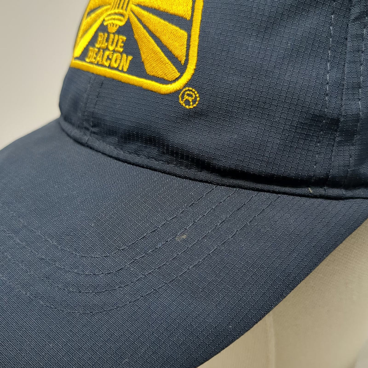 Blue Beacon Logo Blue Baseball Cap One Size Strapback Performance Polyester Hat
