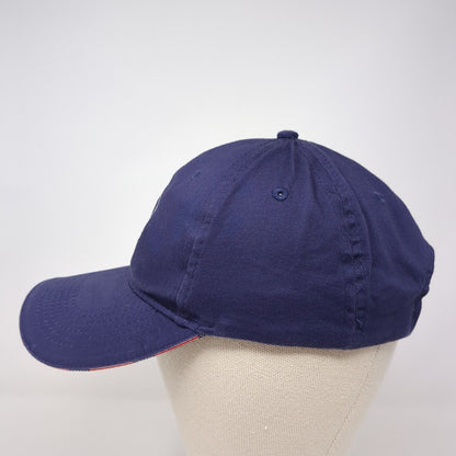 Port Authority Strapback Hat Blue One Size Embroidered Logo Adjustable