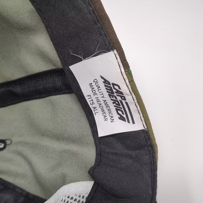 Cap America BASF Agrichemicals Camo 5 Panel Hat Green Black OSFA Rope USA Made