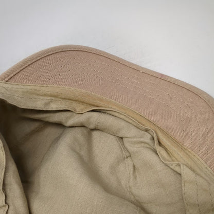 Roxy Army Cap Beige One Size Adjustable Slideback Side Pocket Heart Logo Hat