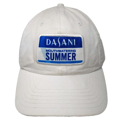 Dasani Mouthwatering Summer White Baseball Cap One Size Slideback Patch Hat