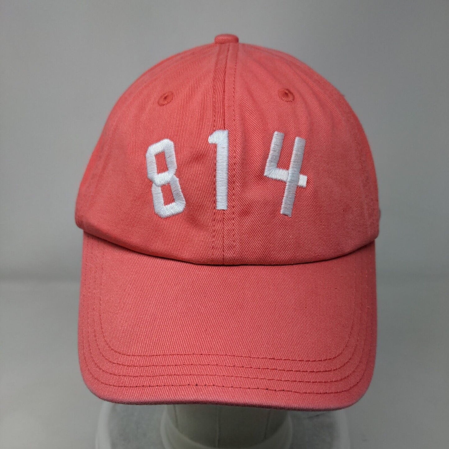 Number 814 Slideback Hat Pink OSFA Adjustable Embroidered Alternative W/Tags