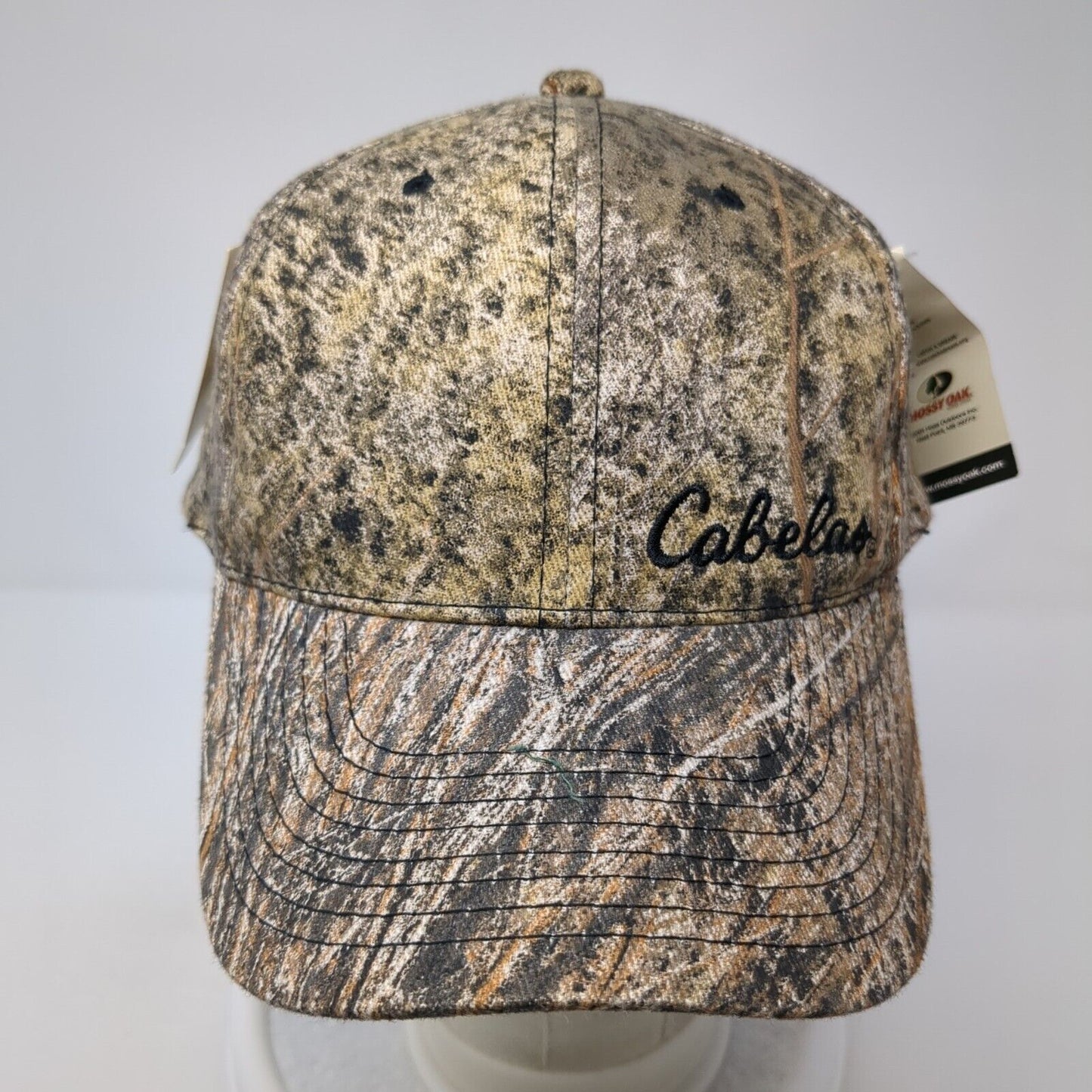 Cabela's Snapback Hat Camouflage OS Adjustable Embroidered W/Tags Mossy Oak