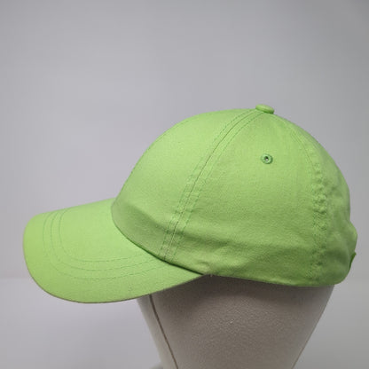 Unbranded Strapback Hat Green One Size Adjustable Outdoor Blank Solid