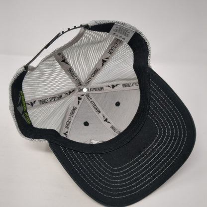 Top of Tamarack Snapback Trucker Hat Black One Size Mesh Back 6 Panel