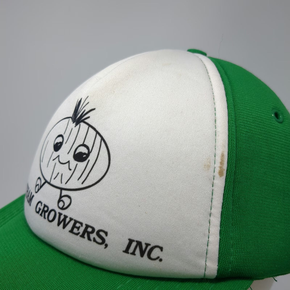Sportsland Caps Trucker Hat Green One Size Feltham Growers Inc Onion Mascot