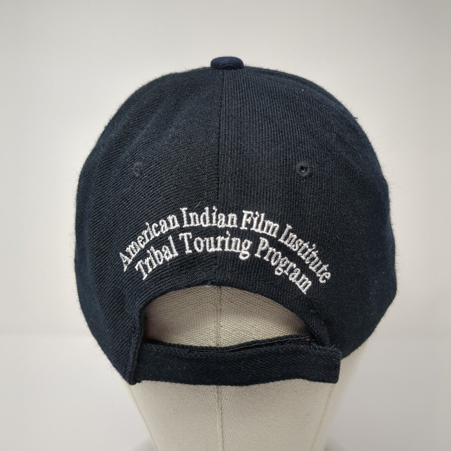 American Indian Film Institute Strapback Hat Black One Size Adjustable