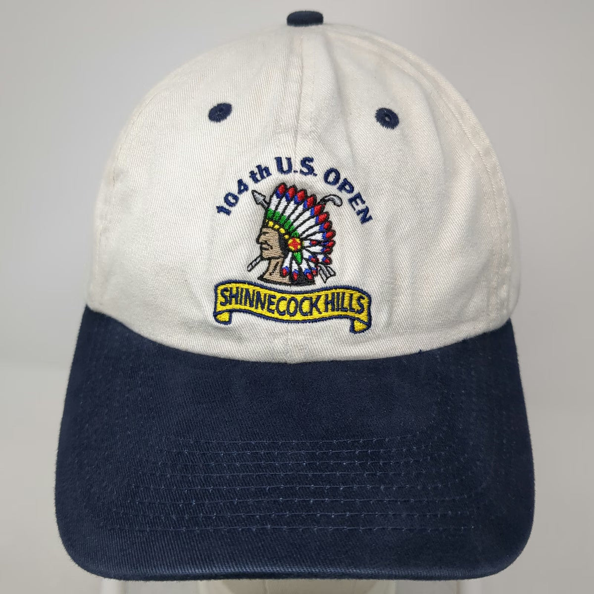 Slideback Baseball Cap White Blue One Size USGA Member 104th U.S. Open Golf Hat