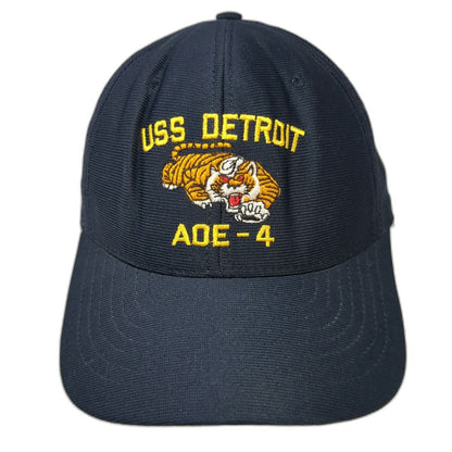 Eagle Crest Snapback Blue Hat One Size USS Detroit AOE-4 Military Ship Tiger USA