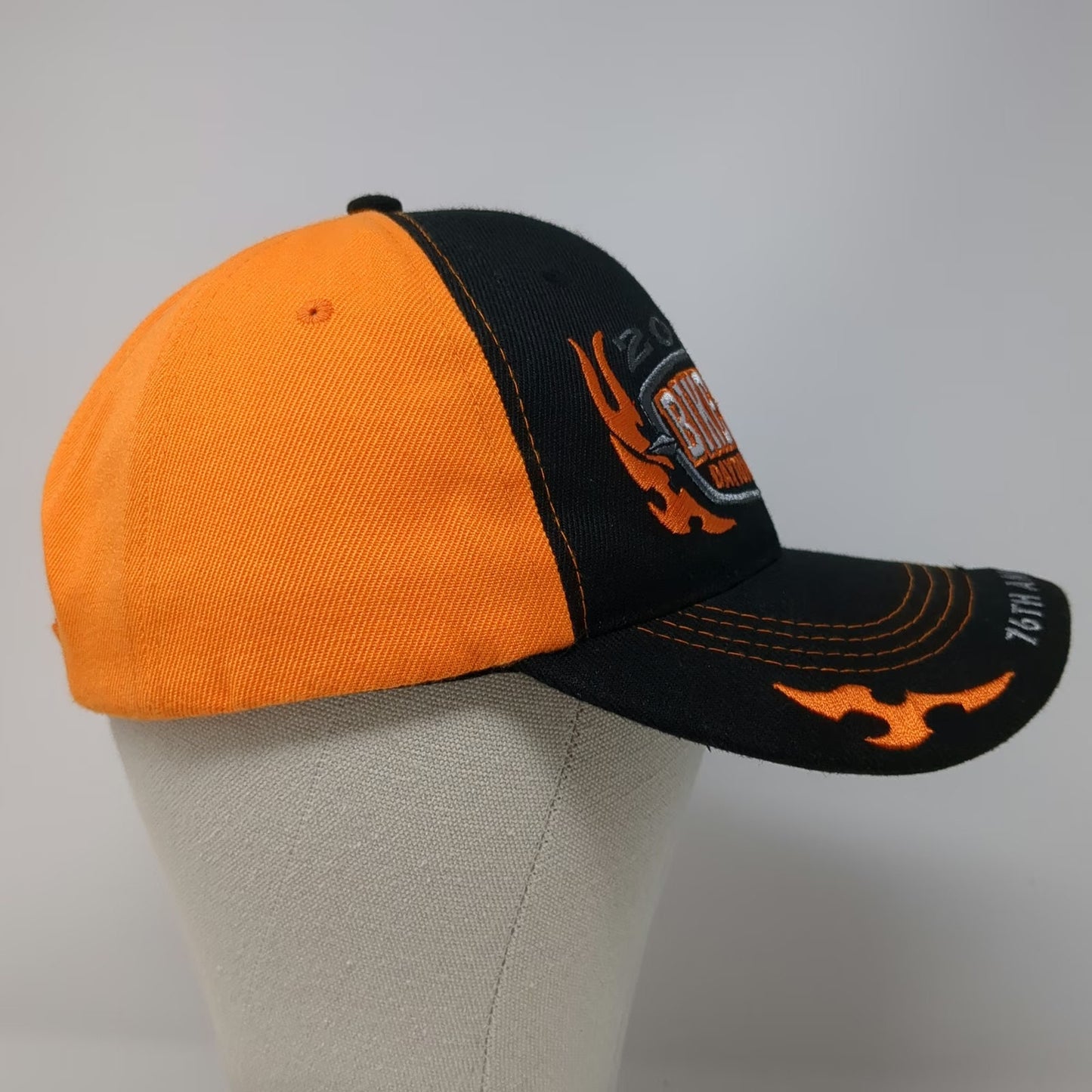 Capsmith Baseball Cap Black Orange One Size 2017 Daytona Beach Bike Week Hat