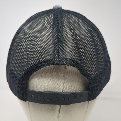 Outdoor Cap Gray Yellow Trucker Hat OSFM Alaska Field Gear Patch Mesh Snapback