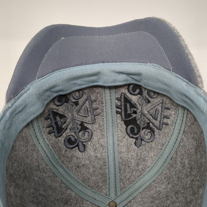 Unbranded Strapback Hat Gray One Size Adjustable 6 Panel Embroidered