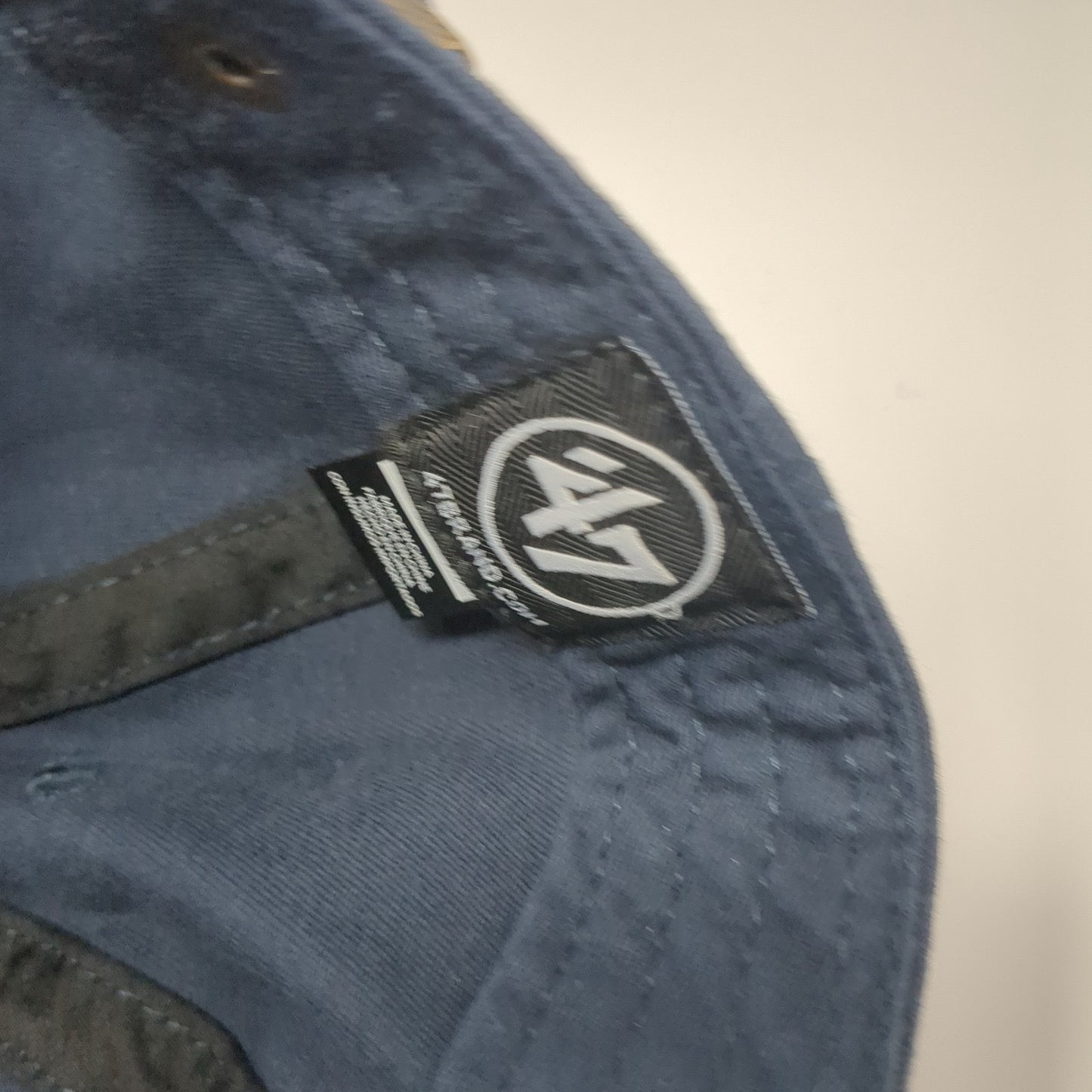 Letter W Slideback Hat Blue One Size Adjustable Embroidered Logo '47