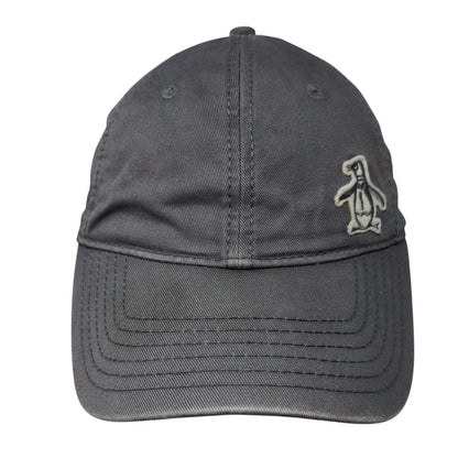 Penguin Slideback Hat Gray One Size Adjustable Embroidered 6 Panel Munsingwear