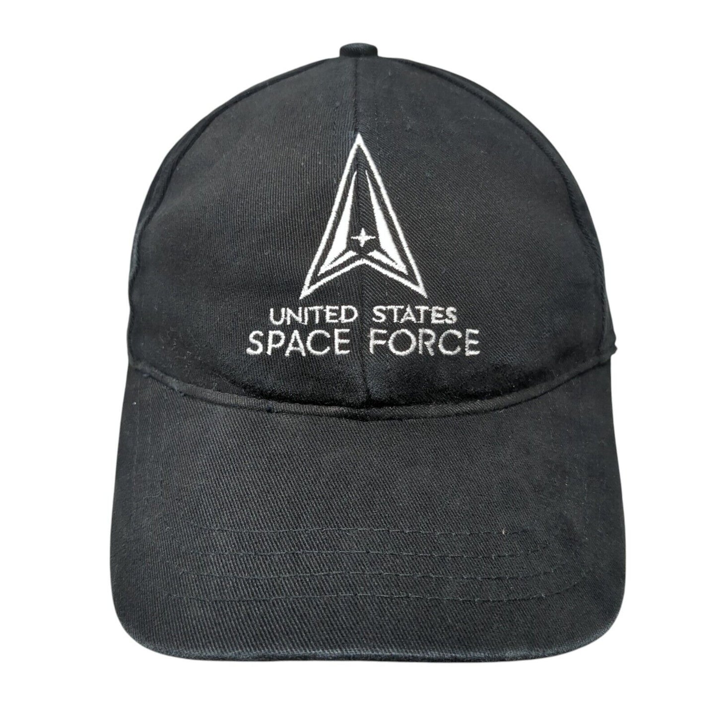 United States Space Force Fitted Hat Black One Size Lightweight Embroidered