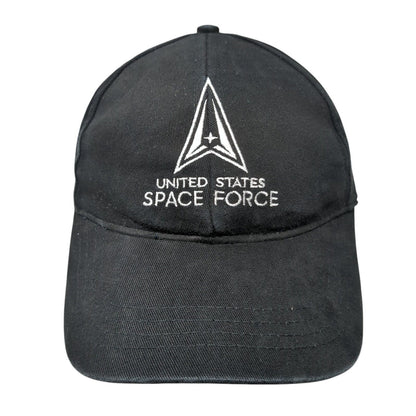 United States Space Force Fitted Hat Black One Size Lightweight Embroidered