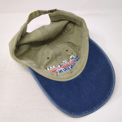 Otto Baseball Cap Beige Blue One Size Obama 08 TwoVoters.com Political Hat