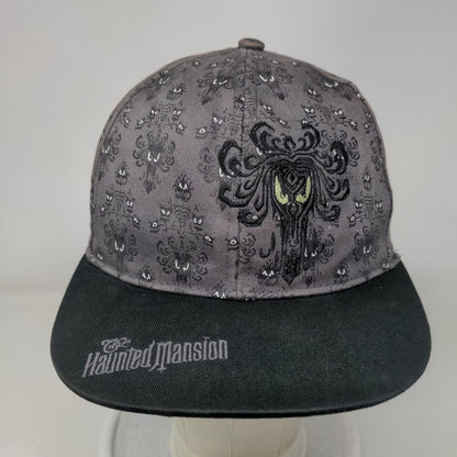 The Haunted Mansion Youth Fitted Hat Gray 54cm Embroidered Disney Parks Cotton