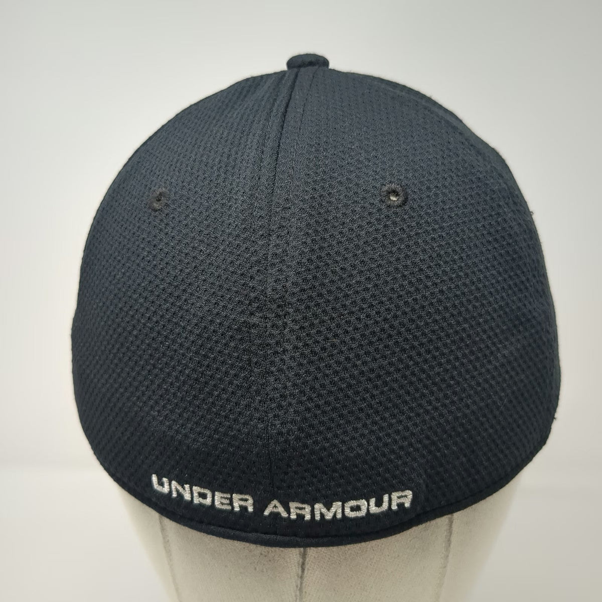 Under Armour Baseball Cap Black L Blitzing Embroidered Logo Fitted Athletic Hat