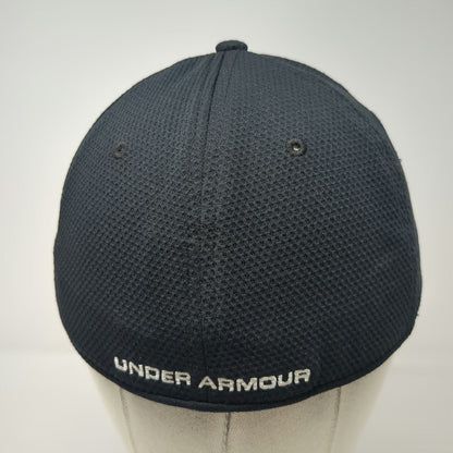 Under Armour Baseball Cap Black L Blitzing Embroidered Logo Fitted Athletic Hat