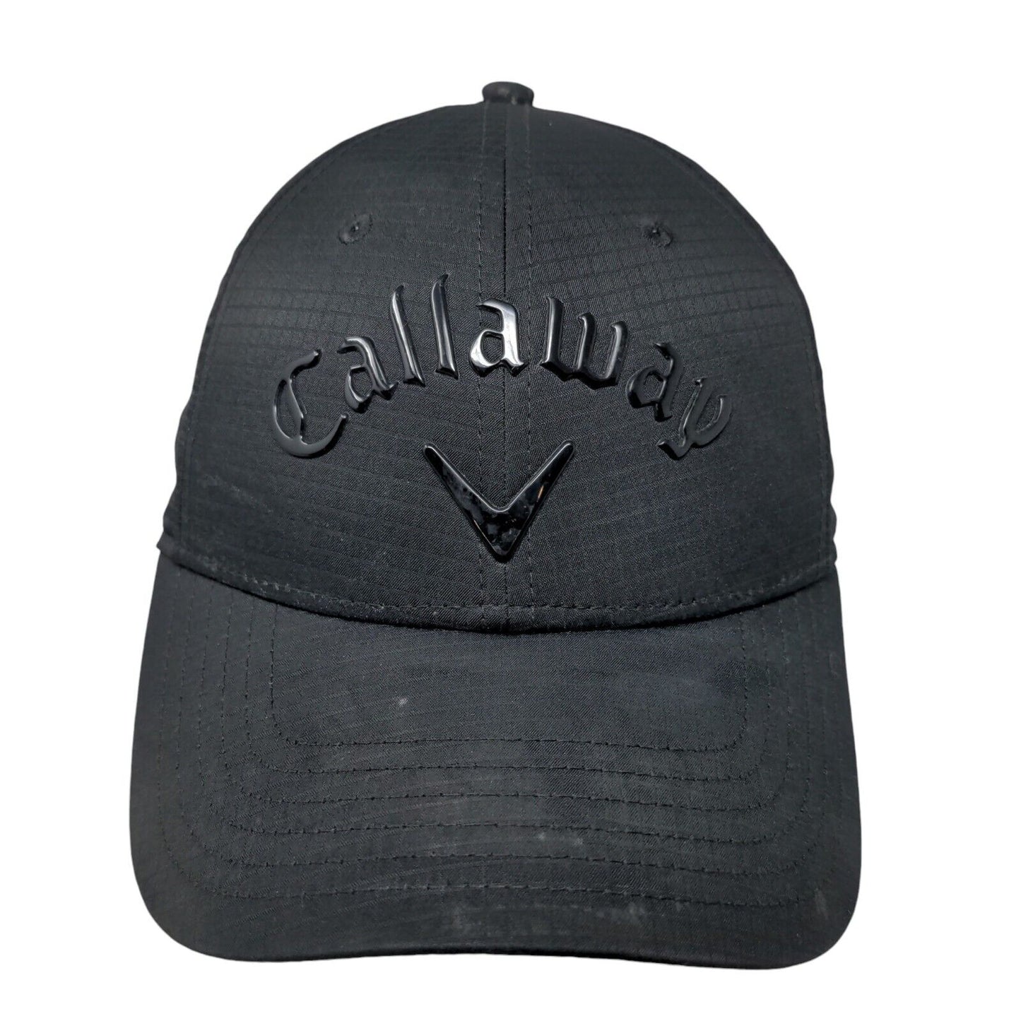 Callaway Strapback Hat Black One Size Adjustable Solid Vent Holes