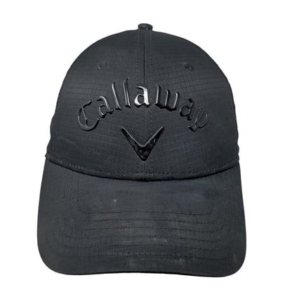 Callaway Strapback Hat Black One Size Adjustable Solid Vent Holes