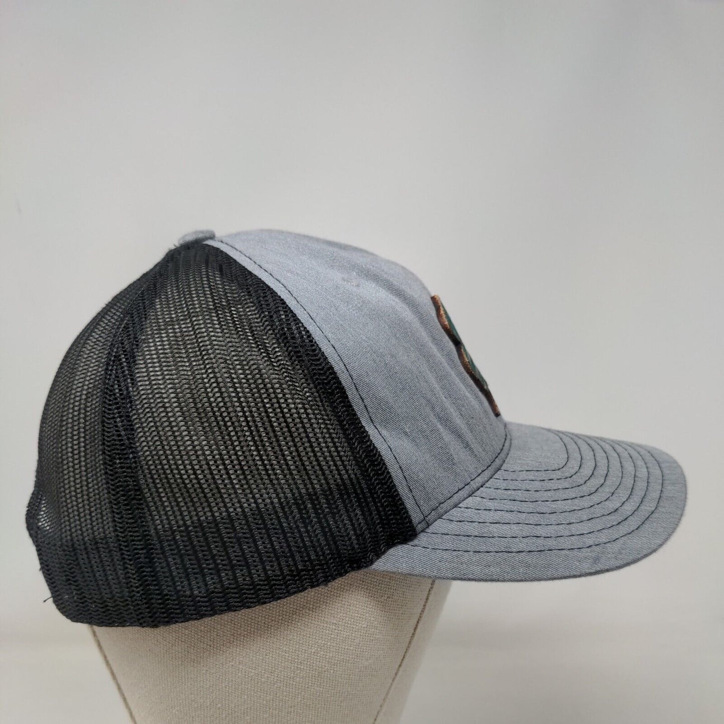 Shamrock Irish Snapback Mesh Back Trucker Hat Gray One Size Richardson