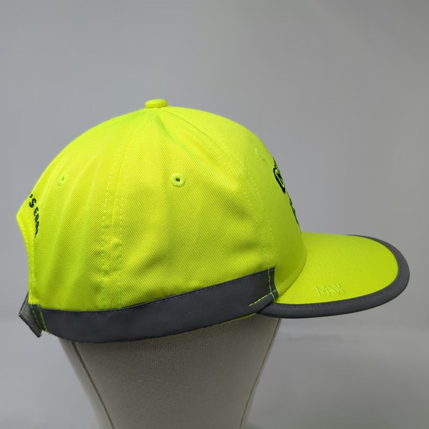 MAX Baseball Cap Green One Size Reflective High Vis Concrete Cutting Hat