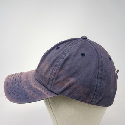 Vineyard Vines Baseball Cap Blue One Size Leather Strapback Hat Whale Logo